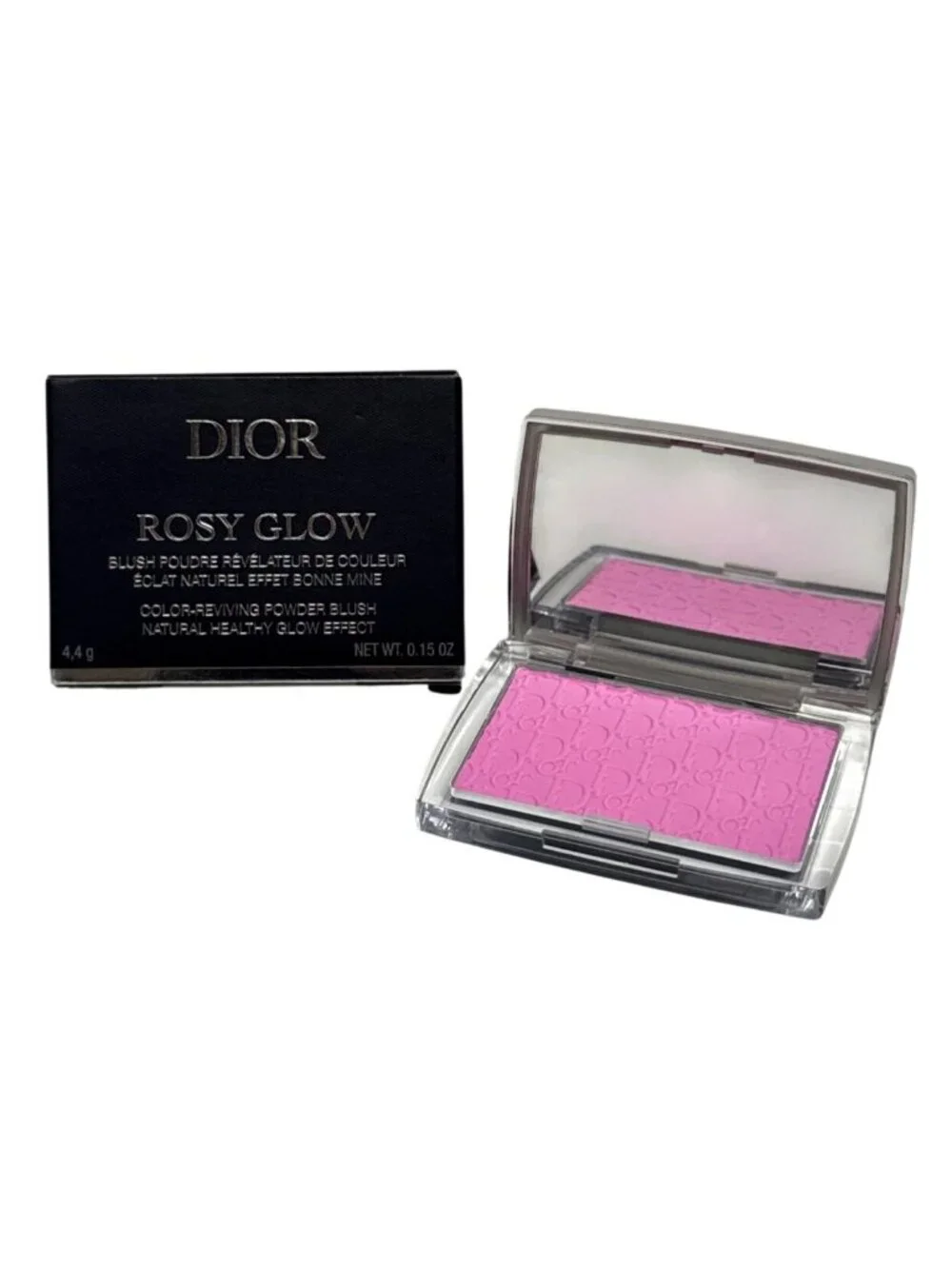 Dior Rosy Glow Color Reviving Powder Blush 001 Pink 0.15 oz 4.4g New in Box